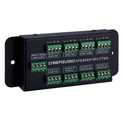 1 In 8 Out Amplifier And Sound Speaker Distributor, 8-Area Sound Source, Signal Distribution Panel, Audio Input, 300W Per Channel, B031
