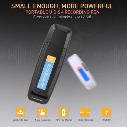 SK001 Professional Rechargeable U-Disk Portable USB Digital Audio Voice Recorder Pen Support TF Card