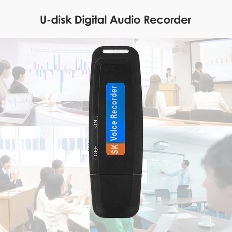 SK001 Professional Rechargeable U-Disk Portable USB Digital Audio Voice Recorder Pen Support TF Card