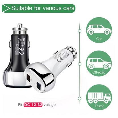 YSY-312 18W Portable QC3.0 Dual USB Mobile Phones and Tablet PCs Universal Car Charger, Car Charger