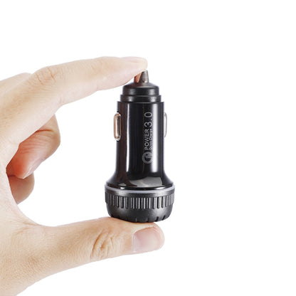 YSY-349 QC3.0 Dual Port USB Car Charger + 3A USB to USB-C / Type-C Data Cable, Length: 1m, with USB-C / Type-C Cable