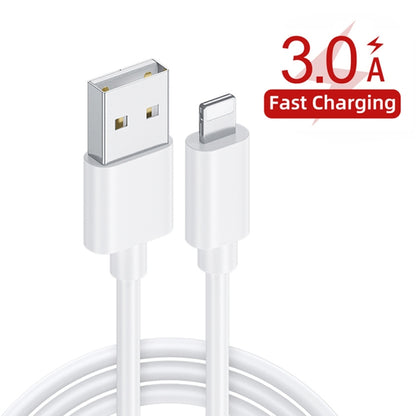 YSY-312PD QC3.0 18W USB + PD 20W USB-C / Type-C Car Charger with USB to 8 Pin Data Cable, PD 20W with 8 Pin Cable