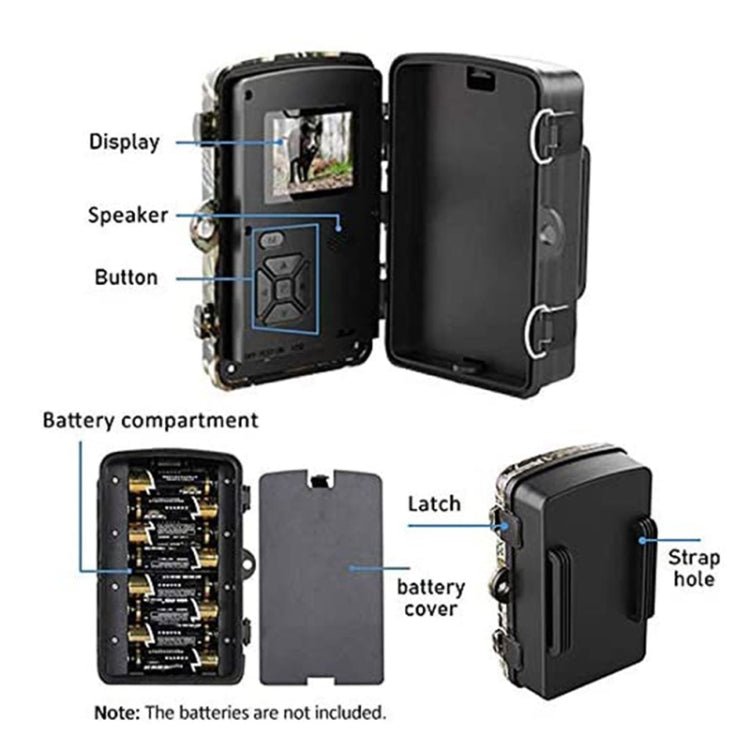 DL001 Hunting Camera 12MP 1080P 26 LEDs 940nm Night Vision