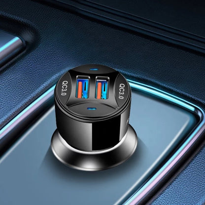 TE-092 36W Dual QC3.0 USB Fast Car Charger, Car Charger