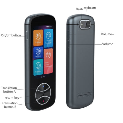 V10 3.0 inch Touch Screen Smart Translator 107 Languages with Offline Translation / Photo Translation