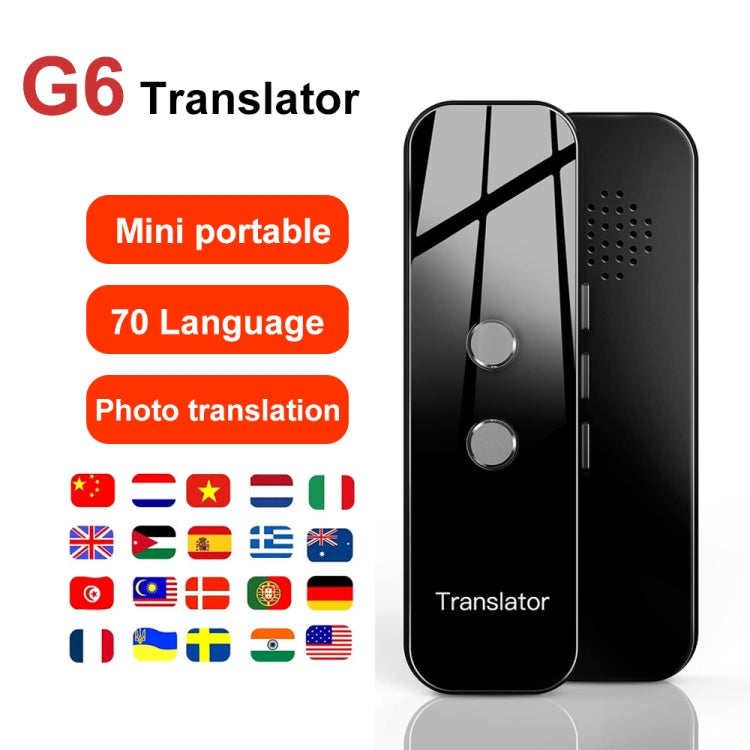 G6 Portable Instant Real Time Voice Translator Multi Language Translator Voice Translaty Personal Travel Assistant