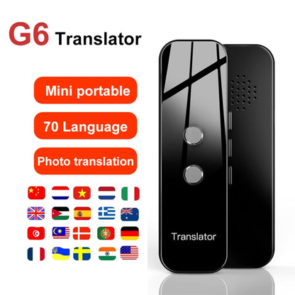 G6 Portable Instant Real Time Voice Translator Multi Language Translator Voice Translaty Personal Travel Assistant