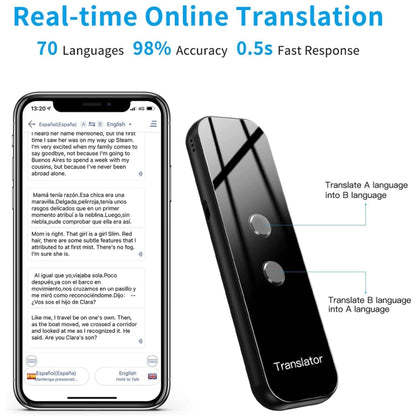 G6 Portable Instant Real Time Voice Translator Multi Language Translator Voice Translaty Personal Travel Assistant