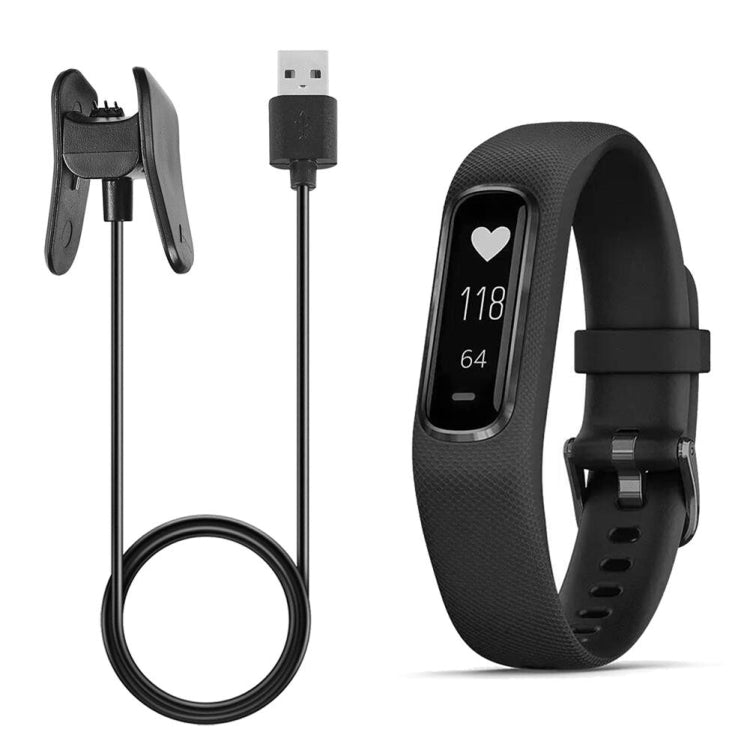 شاحن بلاستيكي لساعة Garmin Vivosmart 4 الذكية، كابل بيانات، كابل بديل، 1 متر