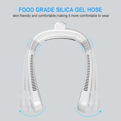 Aromatherapy Leafless Cooling Hanging Neck Fan Mini USB Portable Fan