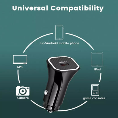 TE-P2 PD 20W Type-C Interface Car Charger, TE-P2 (Black), TE-P2 (White)