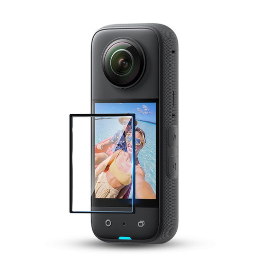 لكاميرا Insta360 X3 STARTRC، قطعتان من غشاء الحماية المنحني عالي الدقة الشفاف، لكاميرا Insta360 X3