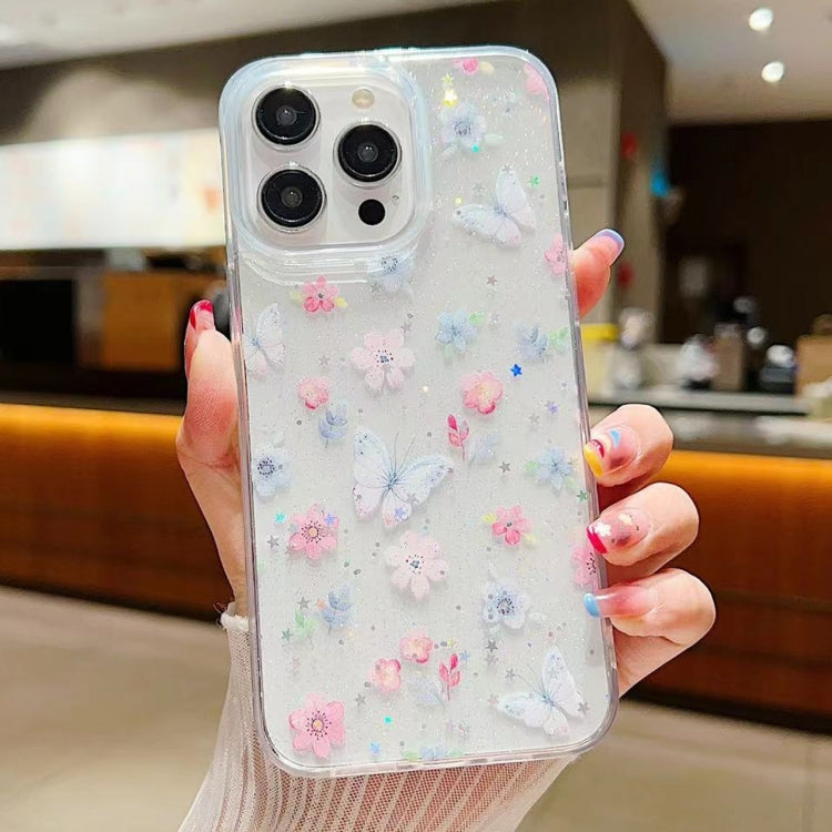 جراب هاتف من مادة TPU إيبوكسي صغيرة مزخرفة بزهور منعشة، مناسب لأجهزة iPhone 15 Pro Max وiPhone 15 Pro وiPhone 15 Plus وiPhone 15