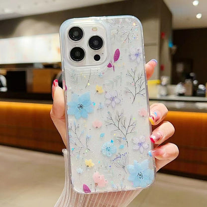 جراب هاتف من مادة TPU إيبوكسي صغيرة مزخرفة بزهور منعشة، مناسب لأجهزة iPhone 15 Pro Max وiPhone 15 Pro وiPhone 15 Plus وiPhone 15