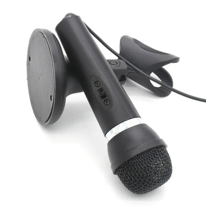 K-307 3.5mm Home Stereo MIC Computer Desktop Chatting Gaming Microphone with Stand, K-307