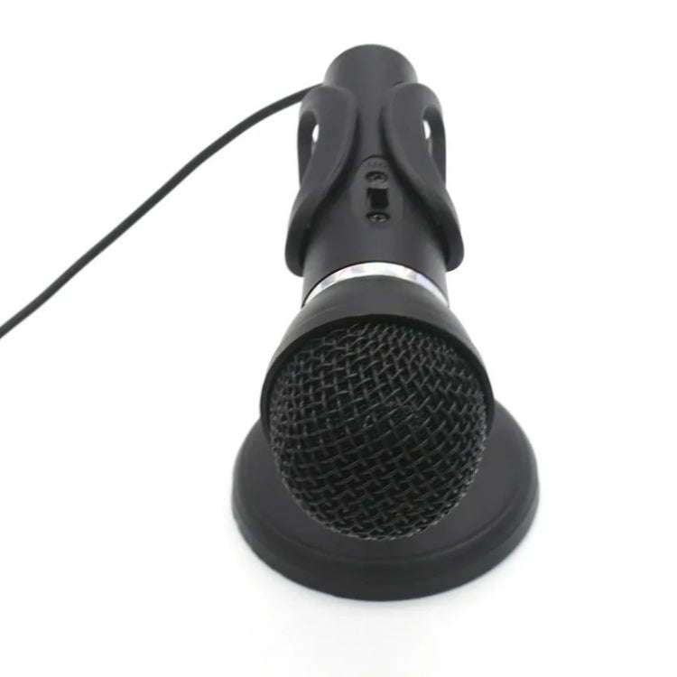 K-307 3.5mm Home Stereo MIC Computer Desktop Chatting Gaming Microphone with Stand, K-307