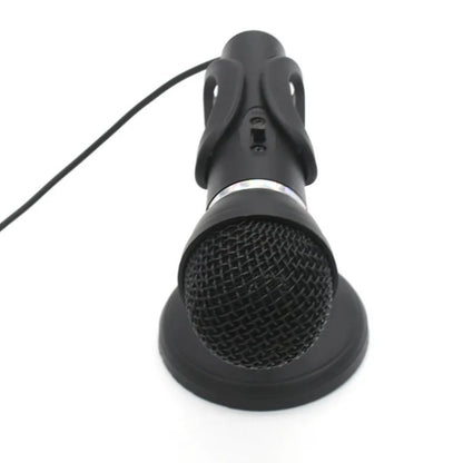 K-307 3.5mm Home Stereo MIC Computer Desktop Chatting Gaming Microphone with Stand, K-307