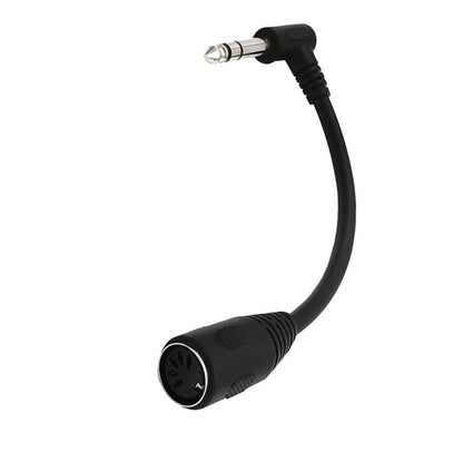 JUNSUNMAY 6.35mm 1/4 inch Male to Female 5 Pin MIDI Audio Stero Adapter, Cable Length: 20cm, Cable Length: 20cm