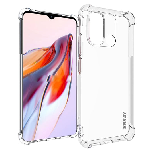 For Redmi 12C 4G ENKAY Hat-Prince Clear TPU Shockproof Phone Case