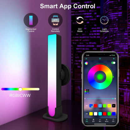 مصباح إضاءة محيطي لشريط LED بمزامنة الموسيقى ZM-021، مصباح جو سطح المكتب Tuya، شريط LED