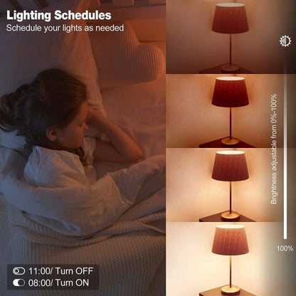 DP01 TUYA WiFi Smart Light Bulb 15W E26 E27 RGB + White + Warm White LED Bulb, 1PC