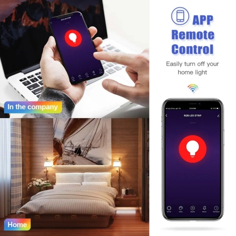 DP01 TUYA WiFi Smart Light Bulb 15W E26 E27 RGB + White + Warm White LED Bulb, 1PC
