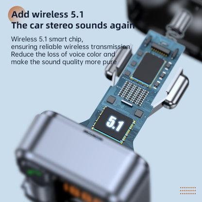مشغل MP3 T16، شاحن سريع، لاسلكي، بلوتوث 5.1، جهاز إرسال FM، طقم سيارة بدون استخدام اليدين، T16 بلوتوث 5.1