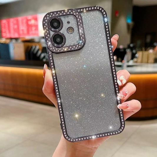 Diamond Gradient Glitter Plated TPU Phone Case, For iPhone 11, For iPhone 15 Pro Max, For iPhone 11 Pro Max, For iPhone 12, For iPhone 12 Pro, For iPhone 12 Pro Max