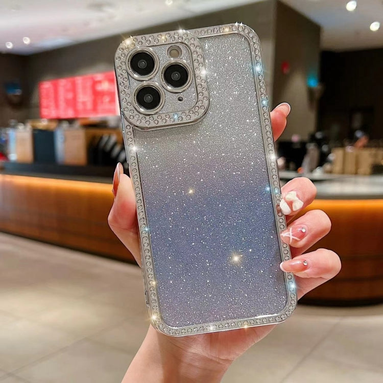 Diamond Gradient Glitter Plated TPU Phone Case, For iPhone 11, For iPhone 15 Pro Max, For iPhone 11 Pro Max, For iPhone 12, For iPhone 12 Pro, For iPhone 12 Pro Max
