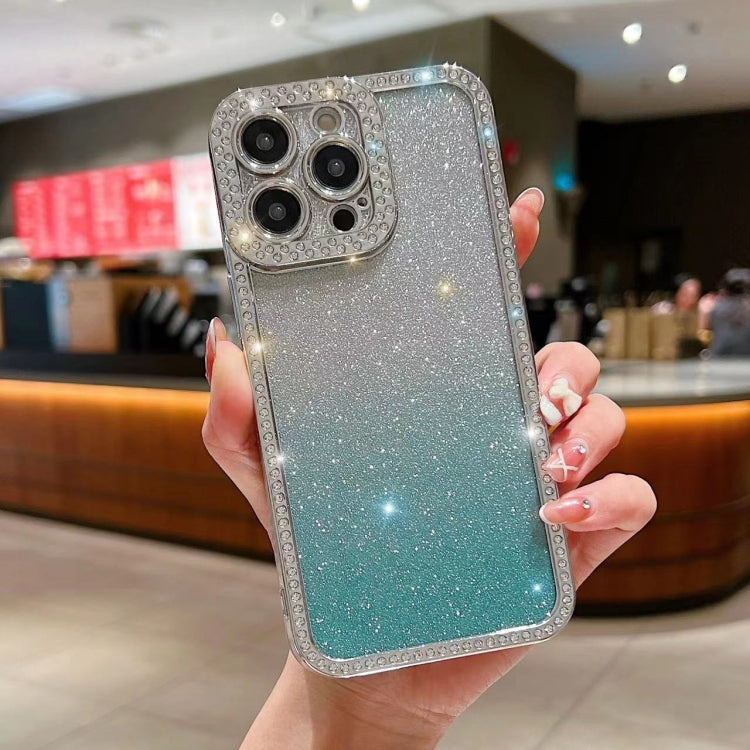 Diamond Gradient Glitter Plated TPU Phone Case, For iPhone 11, For iPhone 15 Pro Max, For iPhone 11 Pro Max, For iPhone 12, For iPhone 12 Pro, For iPhone 12 Pro Max