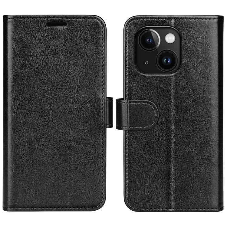 R64 Texture Horizontal Flip Leather Phone Case, For iPhone 15 Pro, For iPhone 15 Plus, For iPhone 15