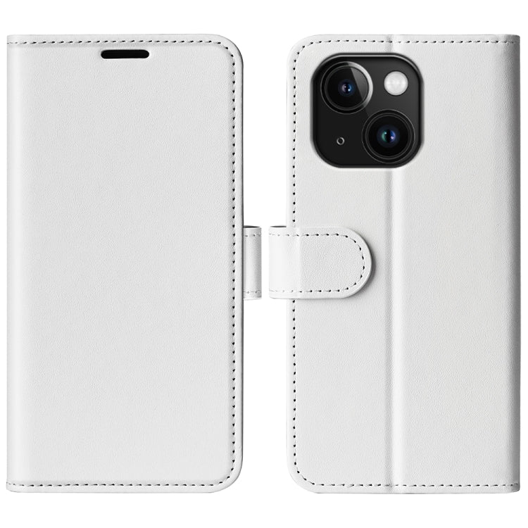 R64 Texture Horizontal Flip Leather Phone Case, For iPhone 15 Pro, For iPhone 15 Plus, For iPhone 15