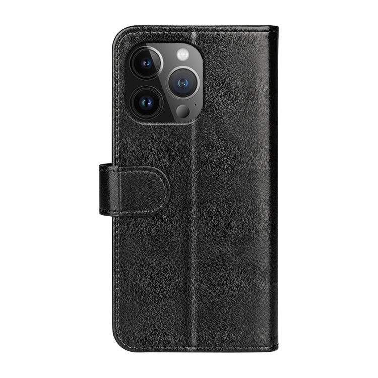 R64 Texture Horizontal Flip Leather Phone Case, For iPhone 15 Pro, For iPhone 15 Plus, For iPhone 15