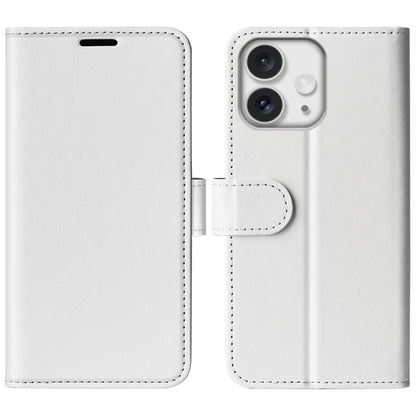 جراب هاتف جلدي R64 بتصميم أفقي قابل للطي، مناسب لأجهزة iPhone 16 Pro Max وiPhone 16 Pro وiPhone 16 Plus وiPhone 16 وiPhone 16e وiPhone 15 Pro Max