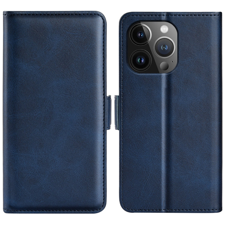 Dual-side Magnetic Buckle Horizontal Flip Leather Phone Case, For iPhone 16e, For iPhone 15 Pro Max, For iPhone 15 Pro, For iPhone 15 Plus