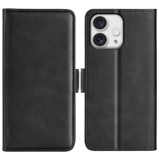 Dual-side Magnetic Buckle Horizontal Flip Leather Phone Case, For iPhone 16 Pro, For iPhone 16 Plus, For iPhone 16, For iPhone 16 Pro Max