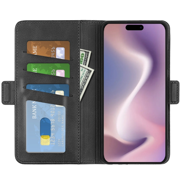 Dual-side Magnetic Buckle Horizontal Flip Leather Phone Case, For iPhone 16 Pro, For iPhone 16 Plus, For iPhone 16, For iPhone 16 Pro Max