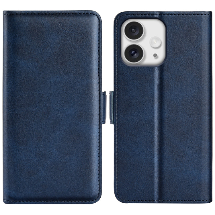 Dual-side Magnetic Buckle Horizontal Flip Leather Phone Case, For iPhone 16 Pro, For iPhone 16 Plus, For iPhone 16, For iPhone 16 Pro Max