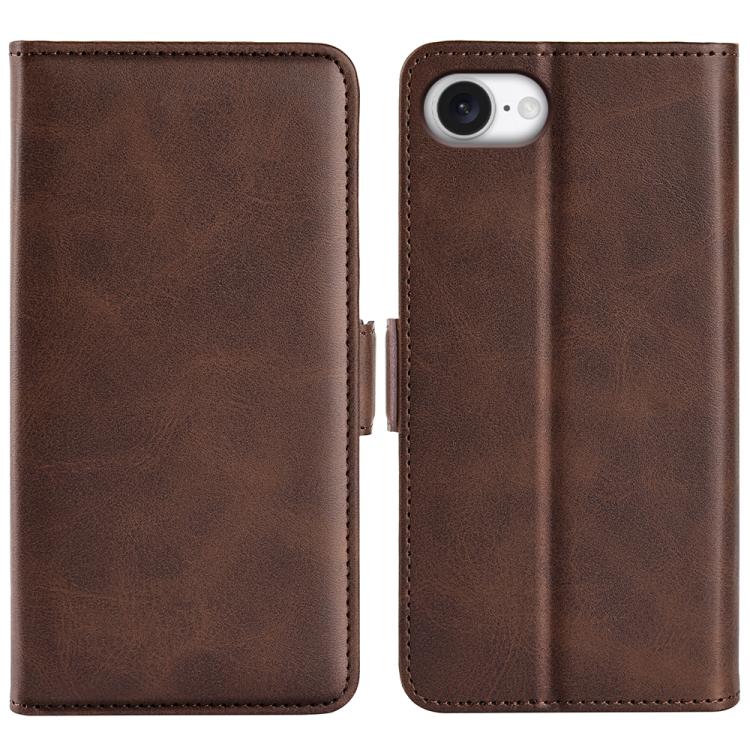 Dual-side Magnetic Buckle Horizontal Flip Leather Phone Case, For iPhone 16e, For iPhone 15 Pro Max, For iPhone 15 Pro, For iPhone 15 Plus