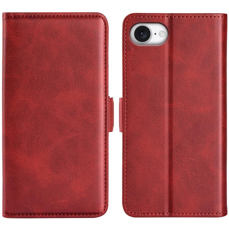 Dual-side Magnetic Buckle Horizontal Flip Leather Phone Case, For iPhone 16e, For iPhone 15 Pro Max, For iPhone 15 Pro, For iPhone 15 Plus