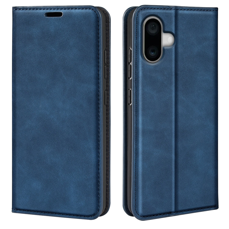 Retro-skin  Magnetic Suction Leather Phone Case, For iPhone 16 Pro Max, For iPhone 16 Pro, For iPhone 16 Plus, For iPhone 16