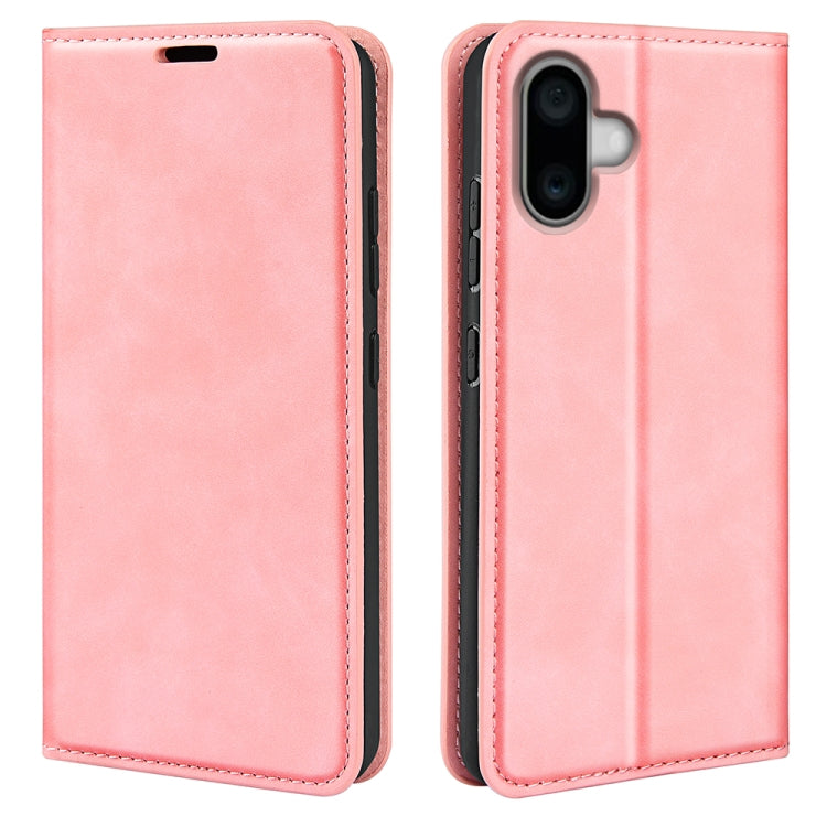 Retro-skin  Magnetic Suction Leather Phone Case, For iPhone 16 Pro Max, For iPhone 16 Pro, For iPhone 16 Plus, For iPhone 16
