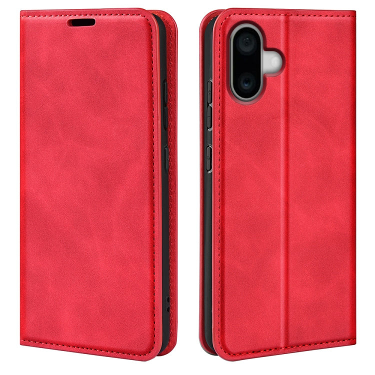 Retro-skin  Magnetic Suction Leather Phone Case, For iPhone 16 Pro Max, For iPhone 16 Pro, For iPhone 16 Plus, For iPhone 16