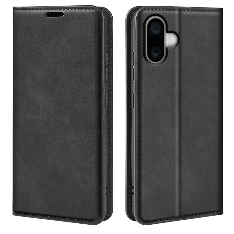 Retro-skin  Magnetic Suction Leather Phone Case, For iPhone 16 Pro Max, For iPhone 16 Pro, For iPhone 16 Plus, For iPhone 16
