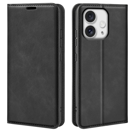 Retro-skin  Magnetic Suction Leather Phone Case, For iPhone 16 Pro Max, For iPhone 16 Pro, For iPhone 16 Plus, For iPhone 16
