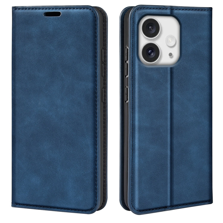 Retro-skin  Magnetic Suction Leather Phone Case, For iPhone 16 Pro Max, For iPhone 16 Pro, For iPhone 16 Plus, For iPhone 16