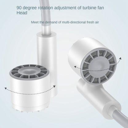 Long Life Twin-head Turbine Bladeless Neck Lazy Sports Fan