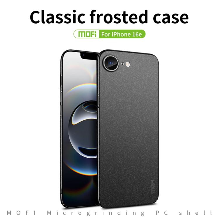 MOFI Fandun Series Frosted PC Ultra-thin All-inclusive Phone Case, For iPhone 16e, For iPhone 16 Pro Max, For iPhone 16 Pro, For iPhone 16 Plus, For iPhone 16, For iPhone 15 Pro Max, For iPhone 15 Pro, For iPhone 15 Plus, For iPhone 15