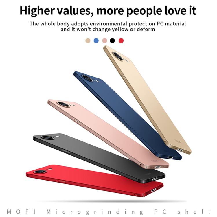 MOFI Frosted PC Ultra-thin Hard Phone Case, iPhone 16e, For iPhone 15 Pro Max, For iPhone 15 Pro, For iPhone 15 Plus