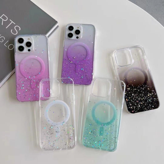 جراب هاتف شفاف هجين لامع من مادة TPU، متوافق مع iPhone 15 Pro Max، iPhone 15 Pro، iPhone 15 Plus، iPhone 15، iPhone 14 Plus، iPhone 14، iPhone 14 Pro، iPhone 14 Pro Max، iPhone 13 Pro Max